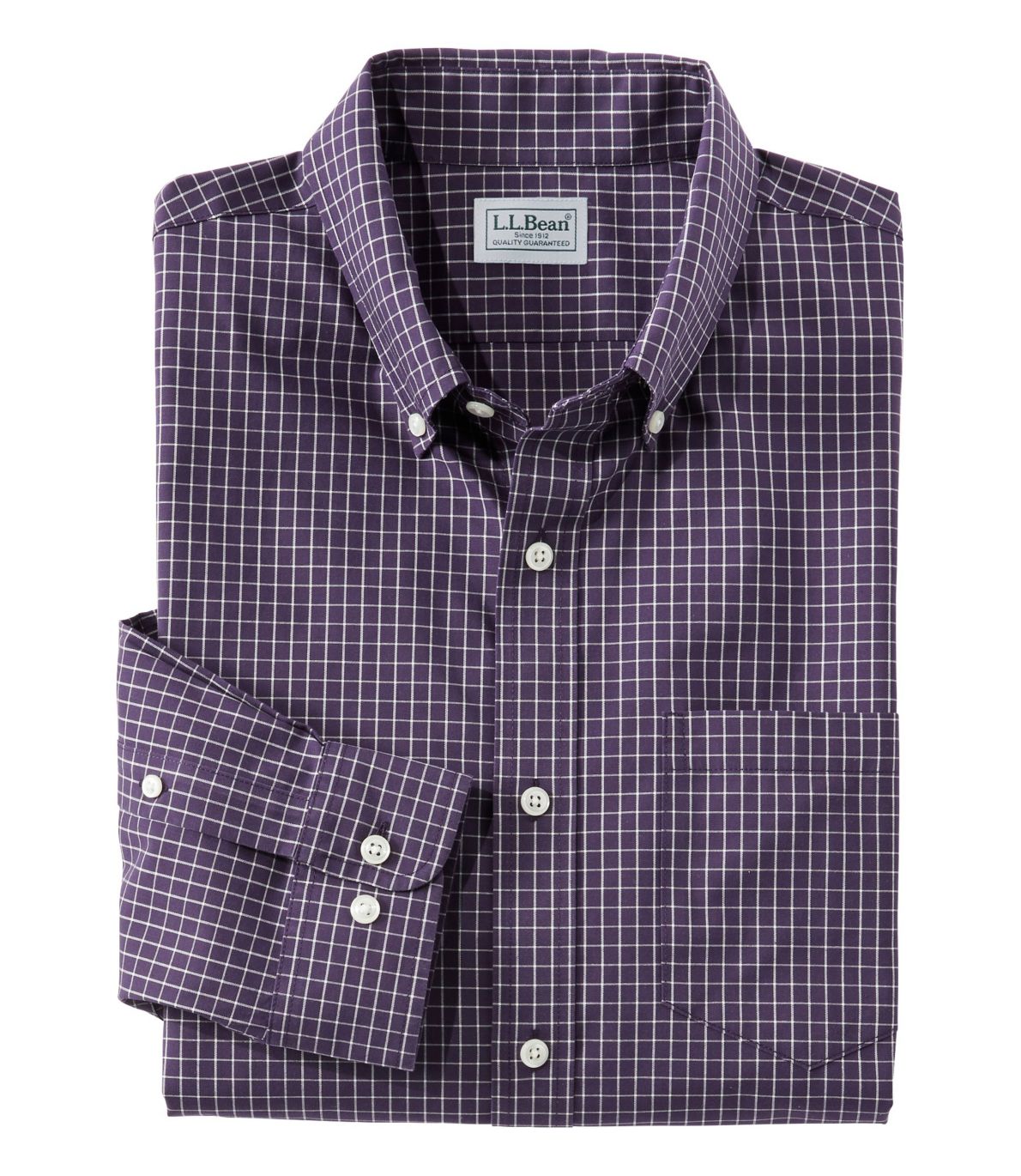 Men's Wrinkle-Free Check Shirt, Slightly Fitted
