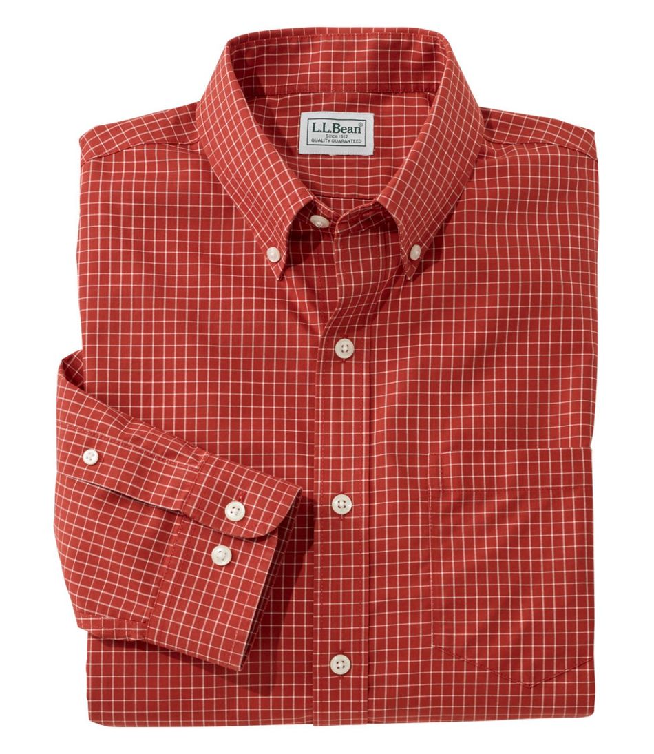 Men's Wrinkle-Free Check Shirt, Slightly Fitted | Dress Shirts at L.L.Bean