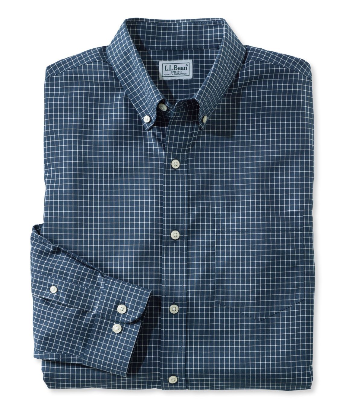 Men's Wrinkle-Free Check Shirt, Slightly Fitted
