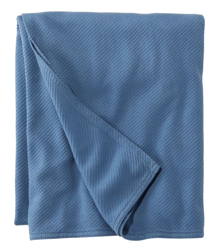 Maine Twill Blanket, Mid-Blue, small image number 1