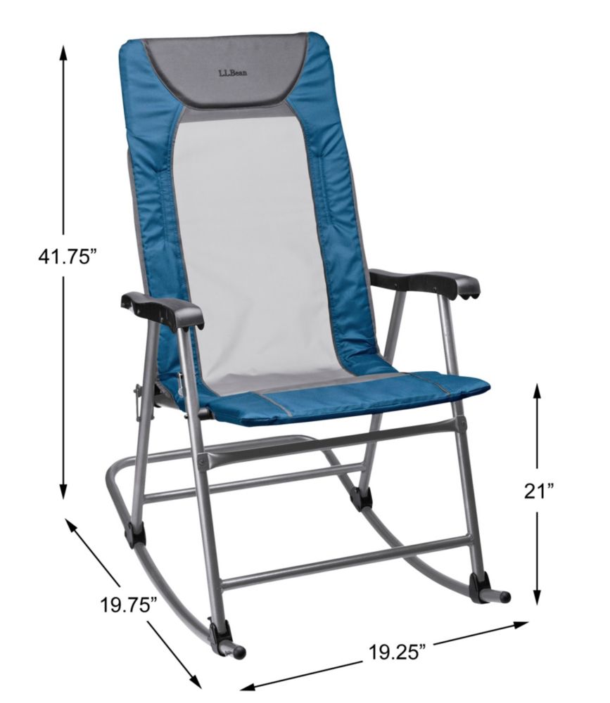 folding rocking camp chair