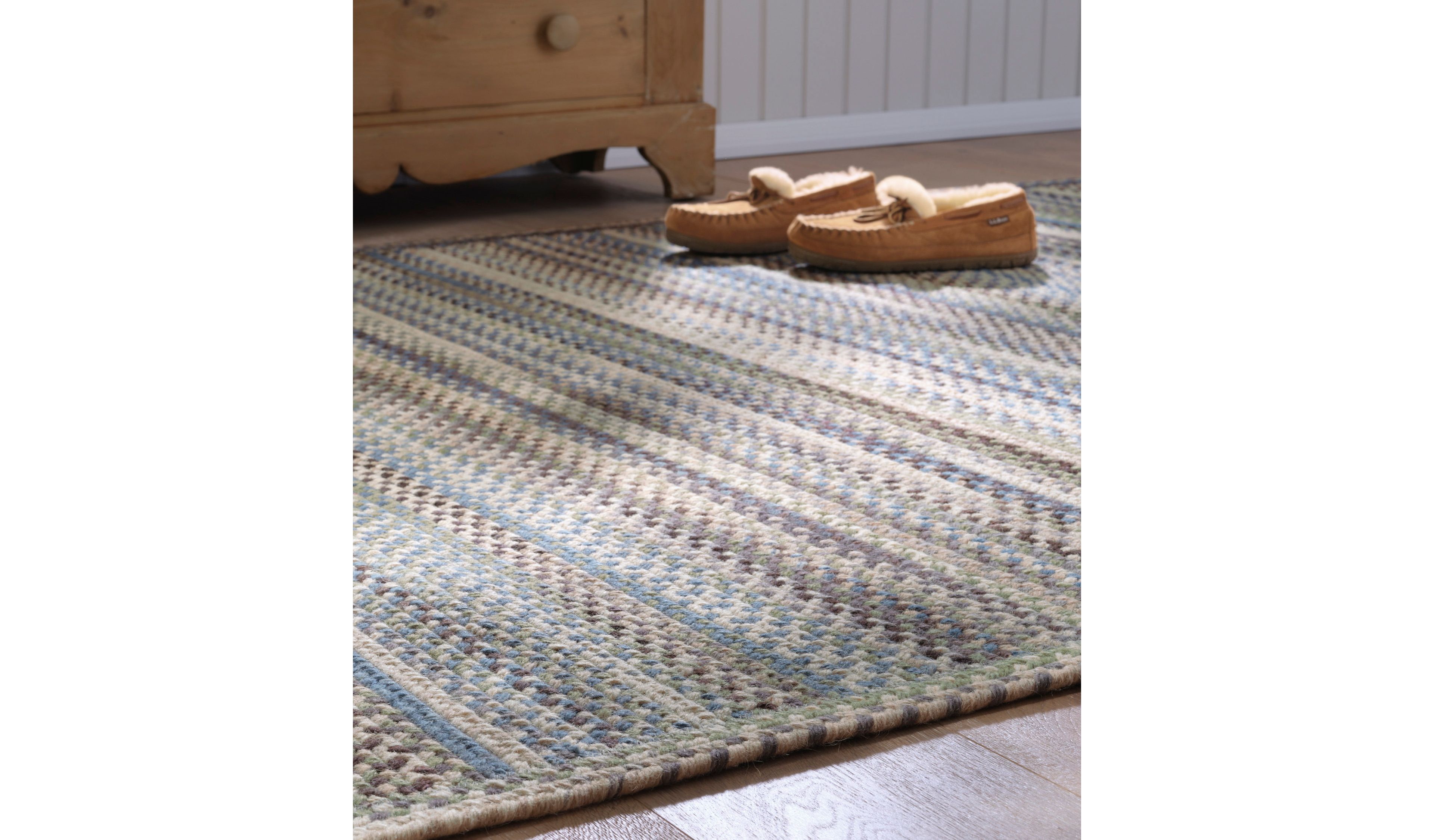 L.L.Bean Braided Wool Rug, Horizontal Braid