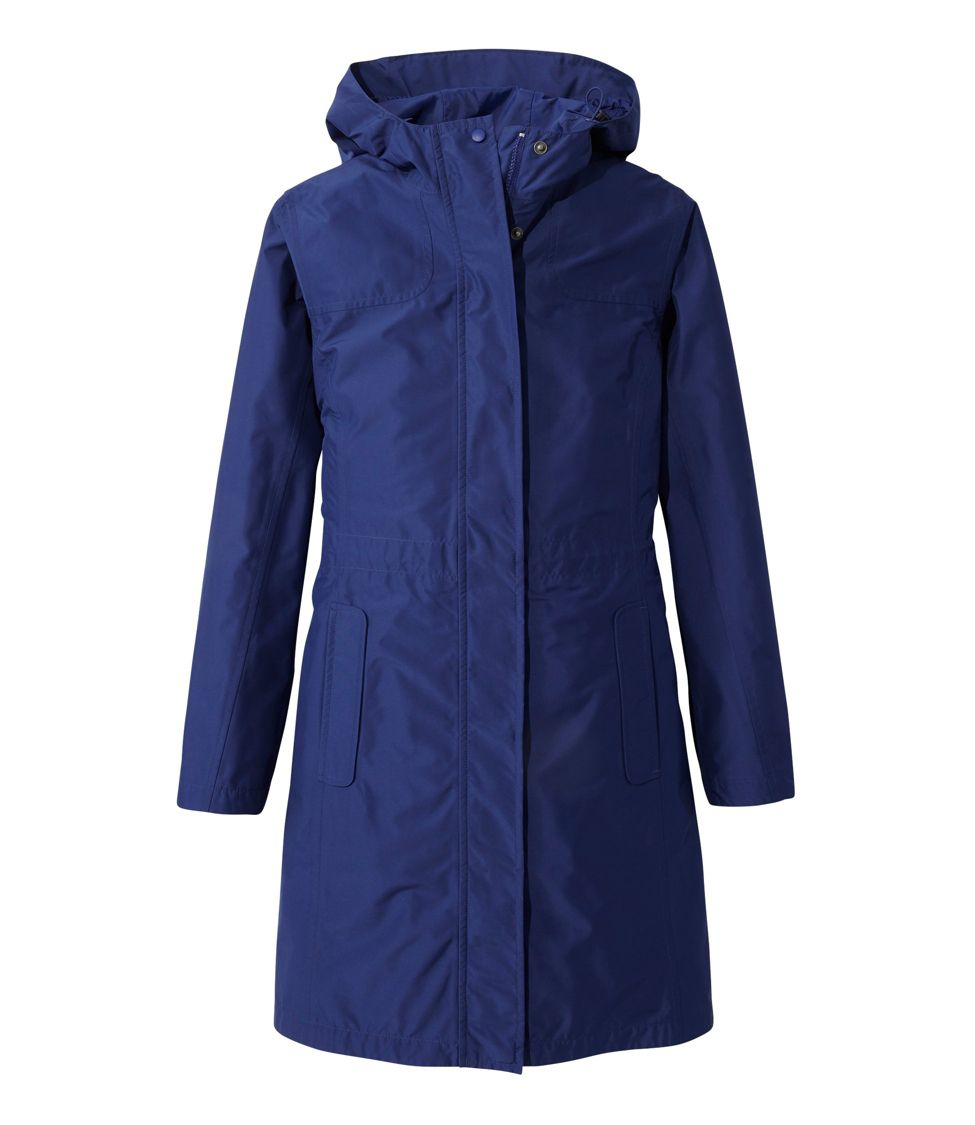 Women's H2OFF Raincoat, PrimaLoft-Lined Deep Navy Medium, Synthetic | L.L.Bean