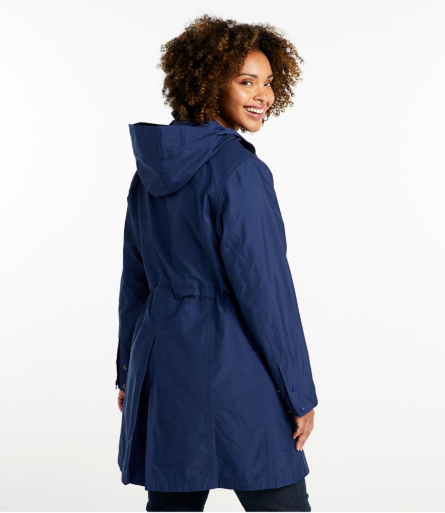 Women's H2OFF Raincoat, PrimaLoft-Lined, Deep Navy, small image number 3