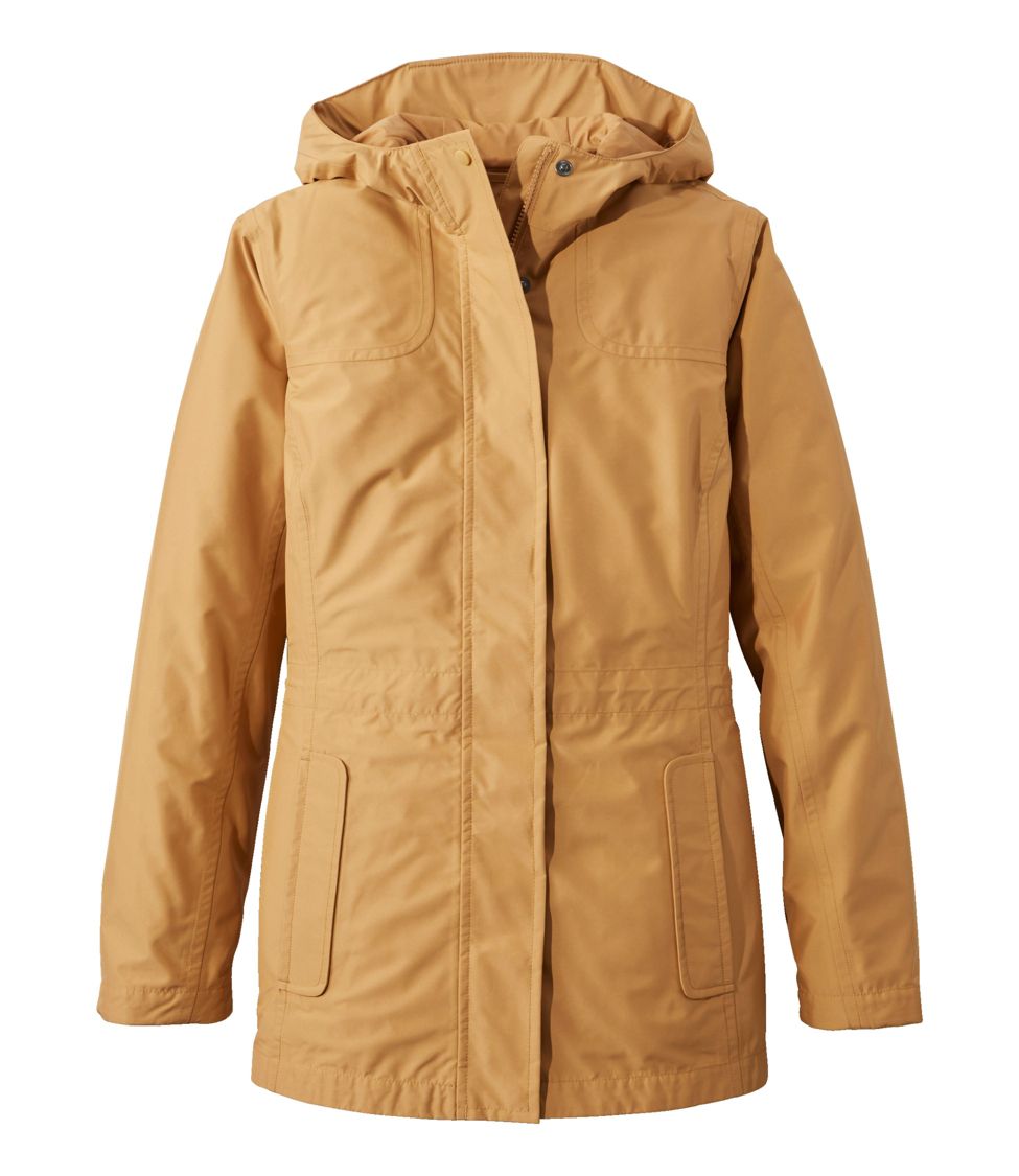 Khaki rain outlet jacket women's