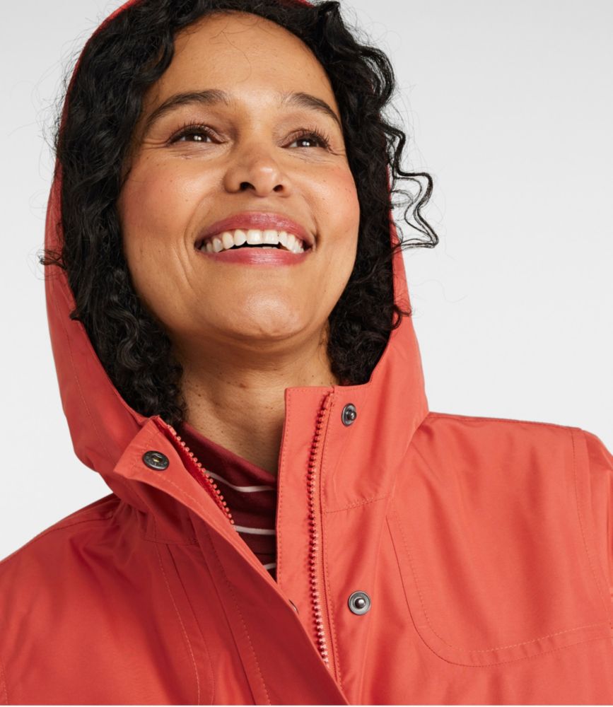 rain jacket with sweatshirt lining