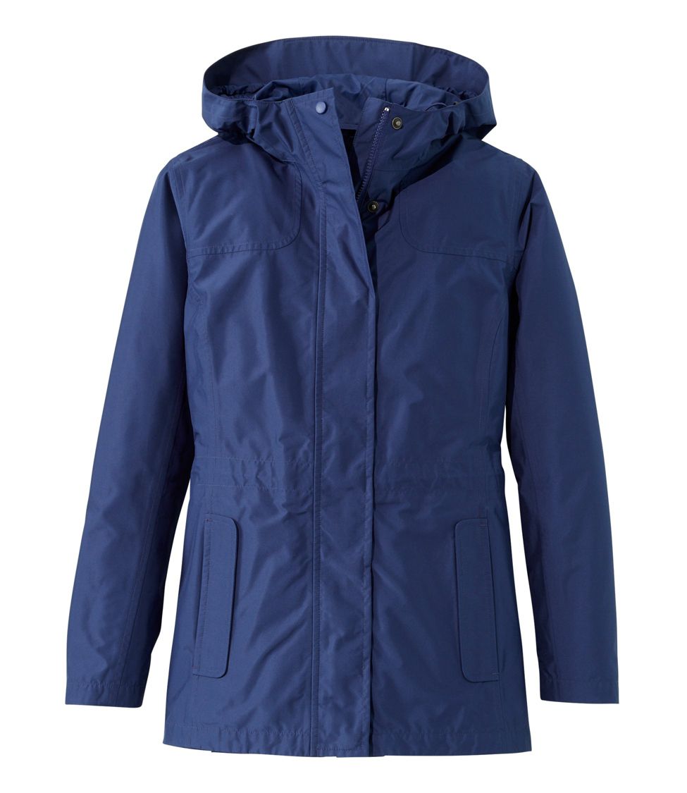 Women's H2OFF Rain Jacket, PrimaLoft-Lined Deep Navy Small, Synthetic | L.L.Bean