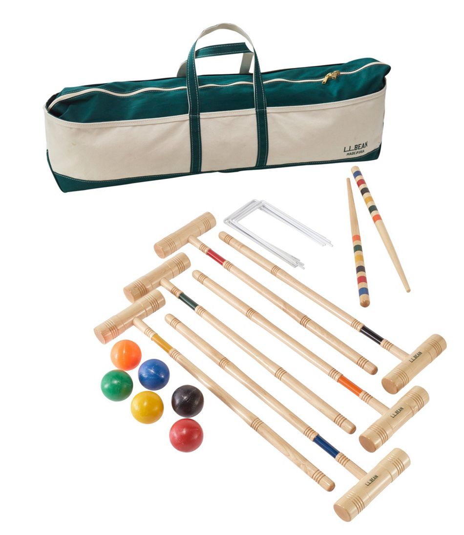 Maine Coast Croquet Set with Boat and Tote