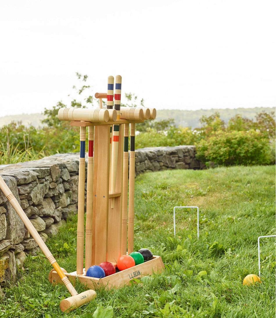 Maine Coast Croquet Set with Boat and Tote