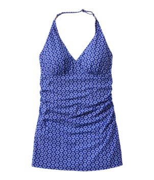 Women's Shaping Swimwear, Clasp Halter Dress Print
