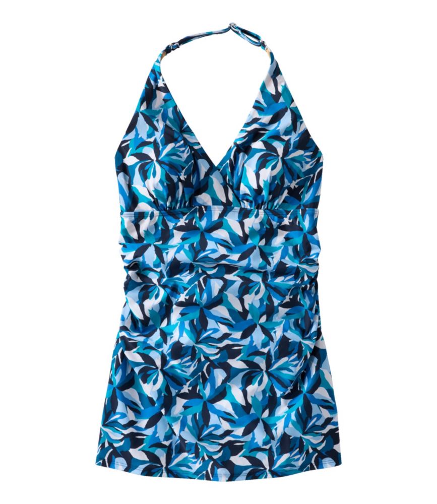 Women's Shaping Swimwear, Clasp Halter Dress Print