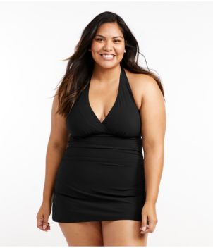 Women's Shaping Swimwear, Clasp Halter Dress