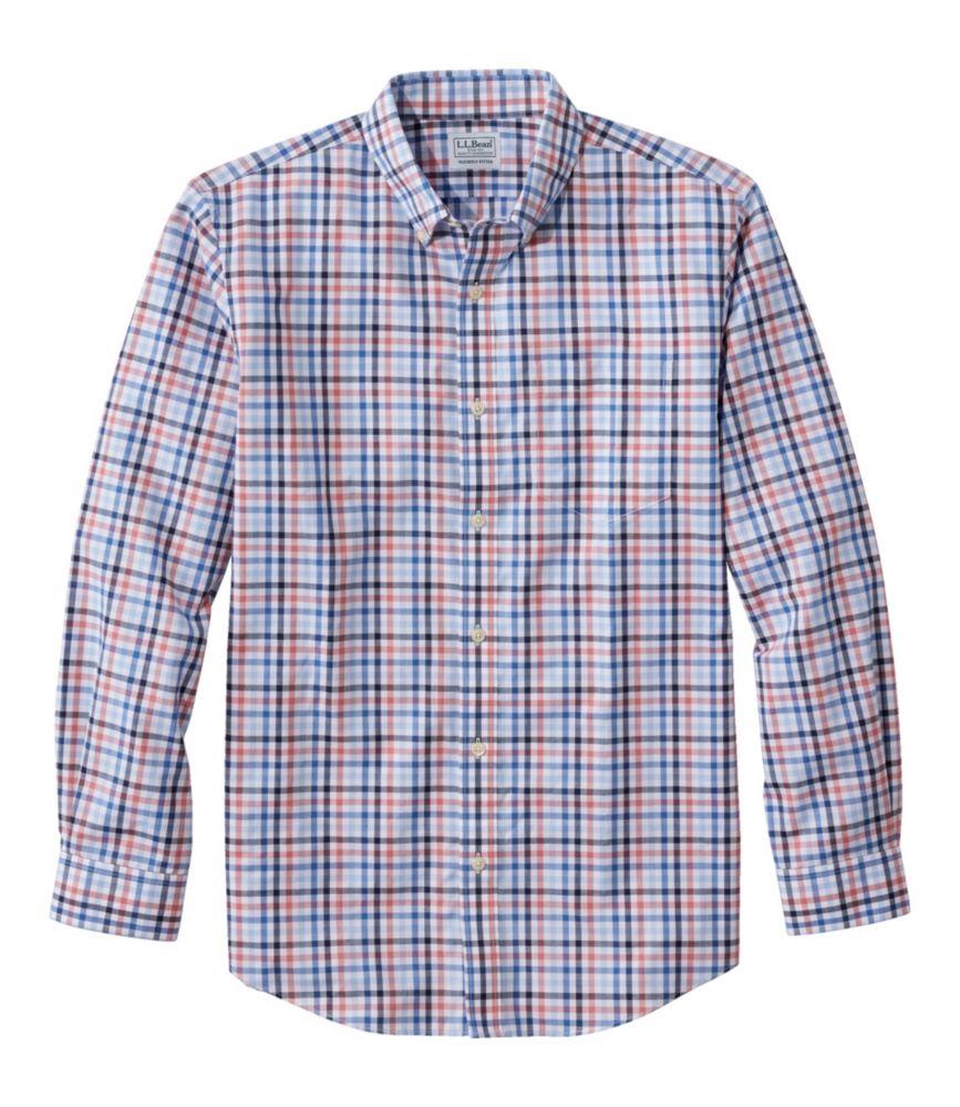 Men's Wrinkle-Free Kennebunk Sport Shirt, Slightly Fitted Check