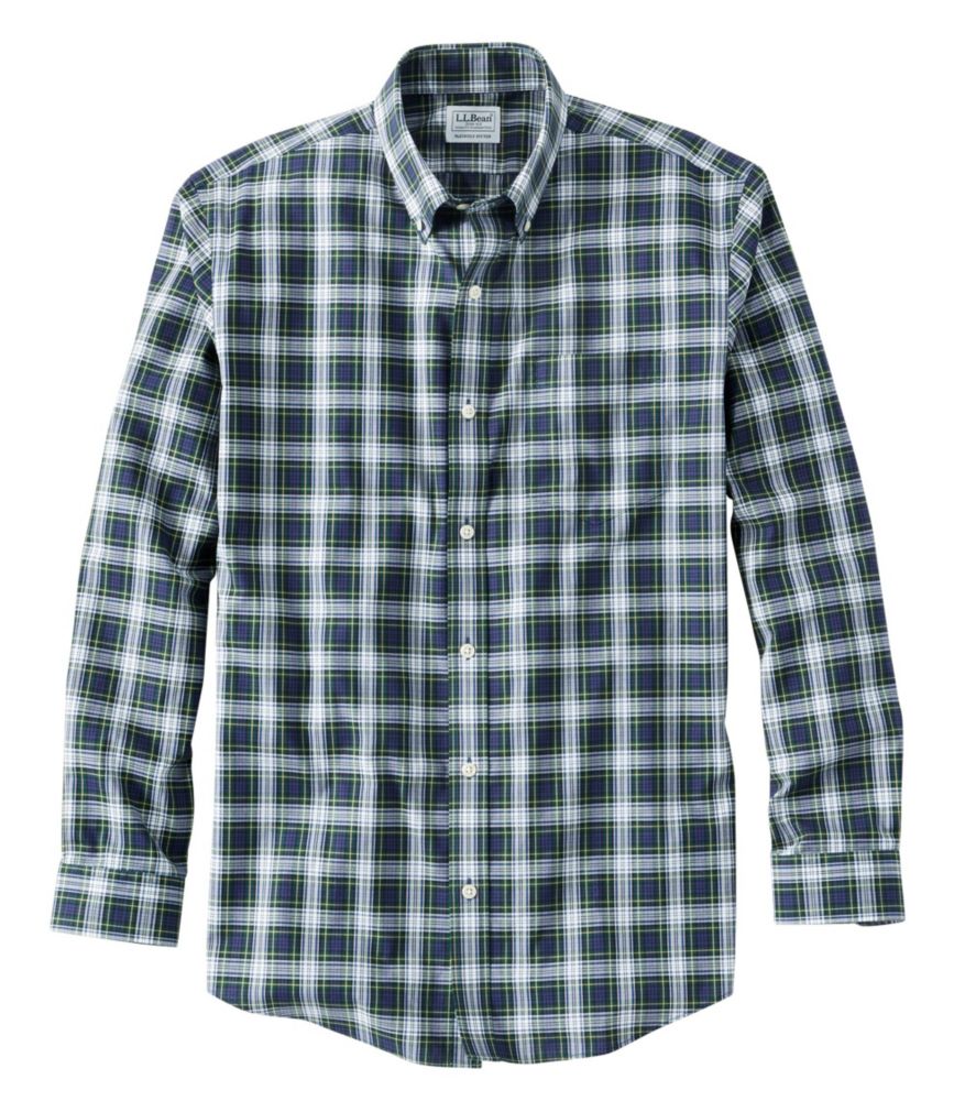 Men's WrinkleFree Kennebunk Sport Shirt, Slightly Fitted Check
