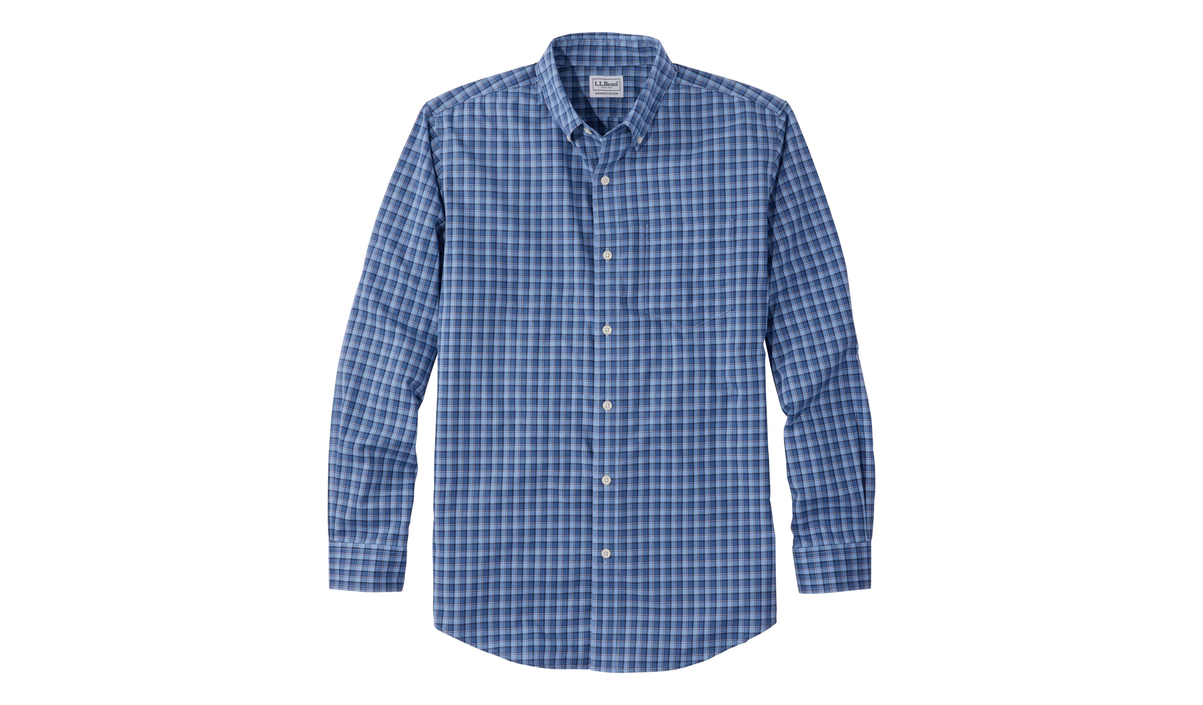 Men's Wrinkle-Free Kennebunk Sport Shirt, Slightly Fitted, Check