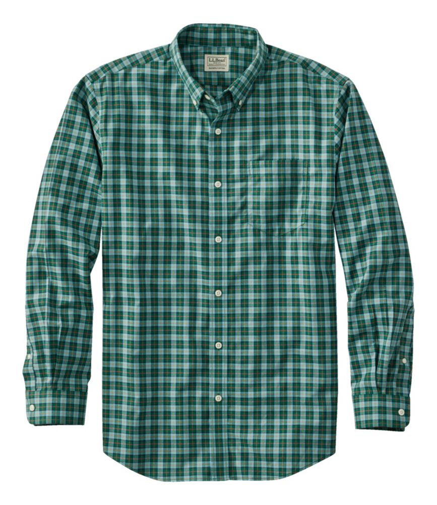Men's WrinkleFree Kennebunk Sport Shirt, Slightly Fitted Check Dress