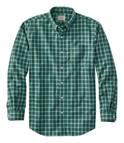 Men's Wrinkle-Free Kennebunk Sport Shirt, Slightly Fitted Check | Dress ...