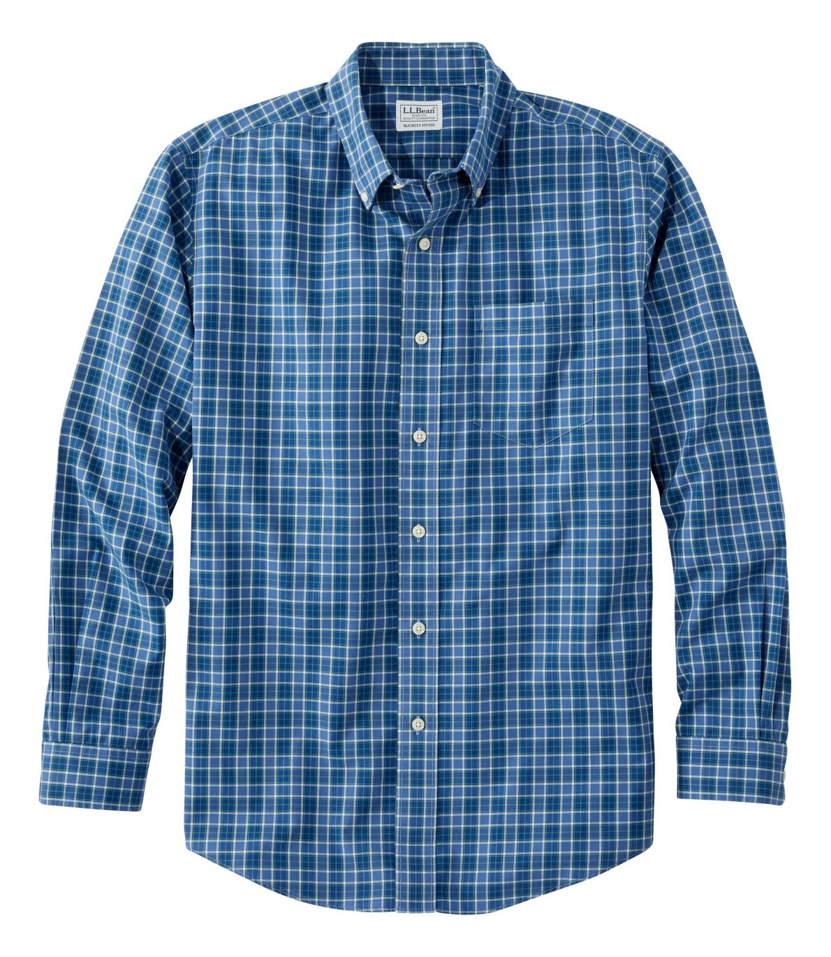 Men's WrinkleFree Kennebunk Sport Shirt, Slightly Fitted Check at L.L