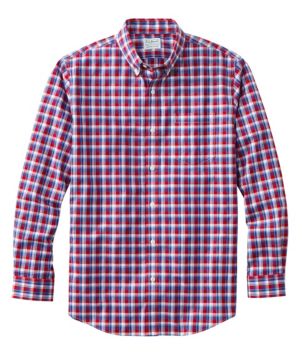 Men's Wrinkle-Free Kennebunk Sport Shirt, Slightly Fitted Check