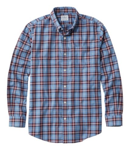 Men's Wrinkle-Free Kennebunk Sport Shirt, Slightly Fitted Check | Dress ...