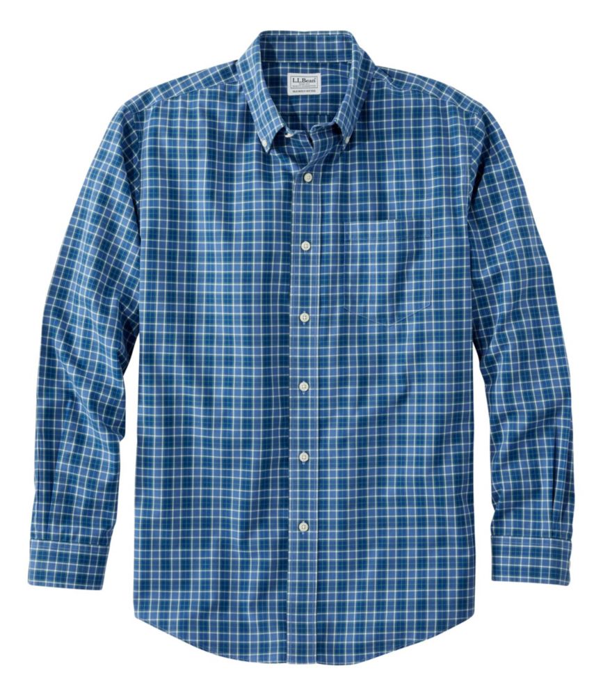 Men's Wrinkle-Free Kennebunk Sport Shirt, Slightly Fitted Check