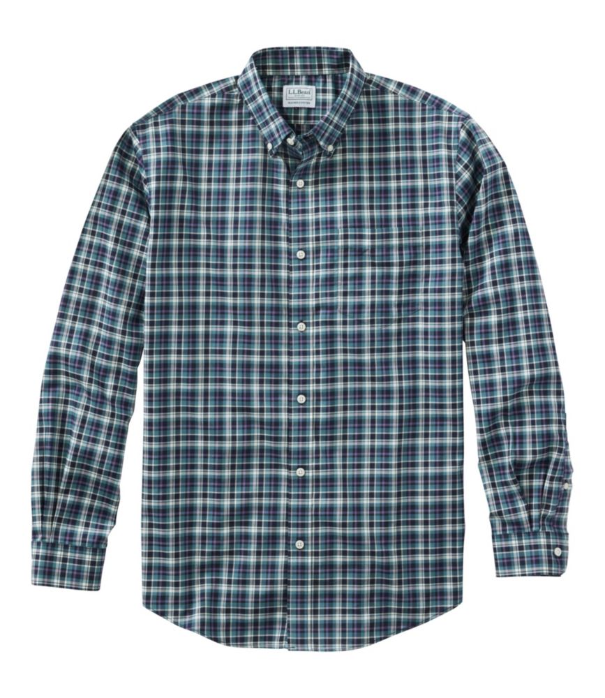 Men's Wrinkle-Free Kennebunk Sport Shirt, Slightly Fitted Check