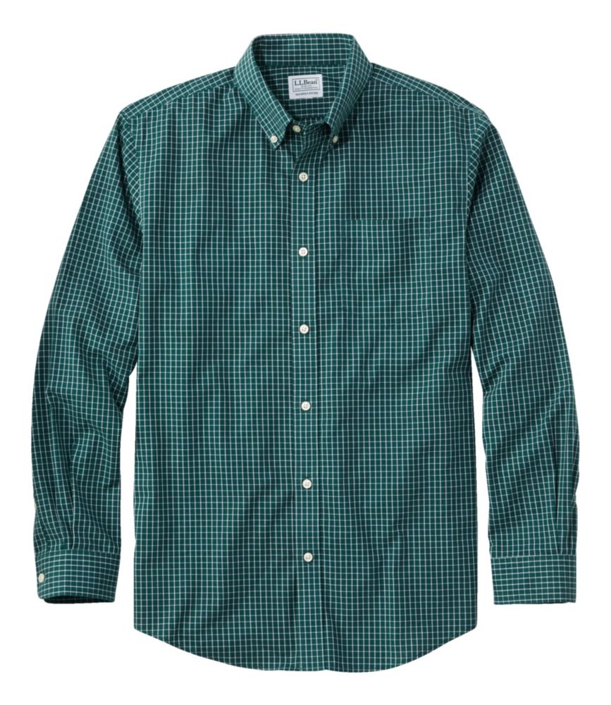 Men's Wrinkle-Free Kennebunk Sport Shirt, Slightly Fitted Check