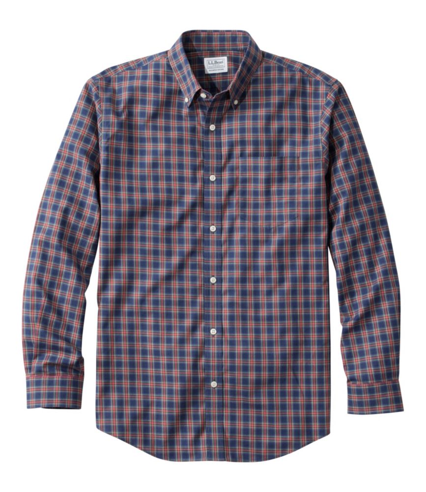 Men's Wrinkle-Free Kennebunk Sport Shirt, Slightly Fitted Check