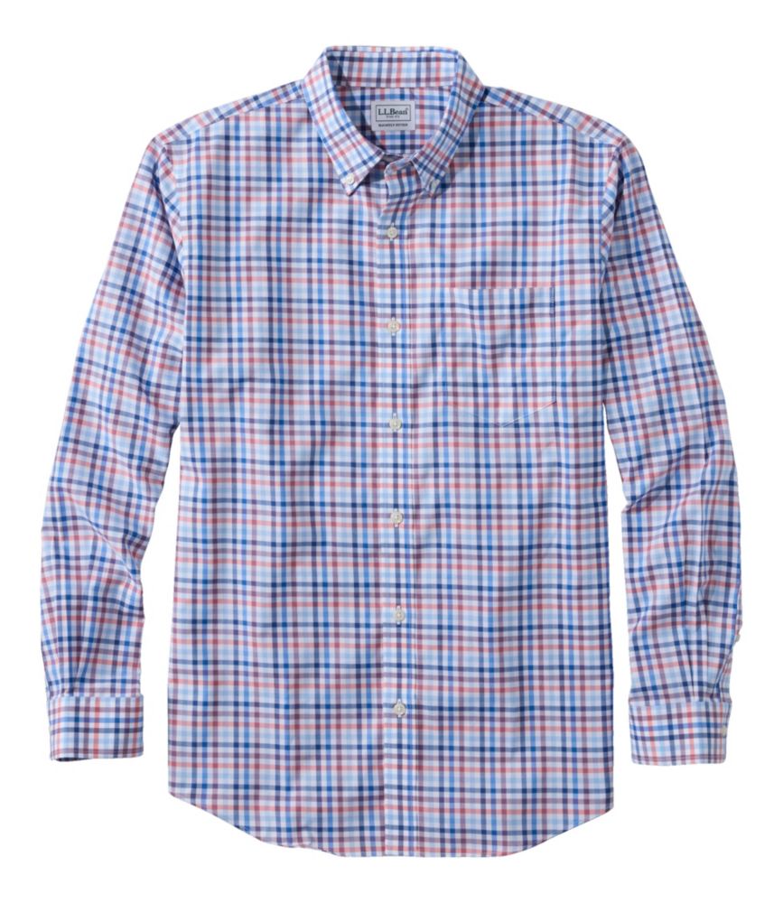 Men's Wrinkle-Free Kennebunk Sport Shirt, Slightly Fitted Check