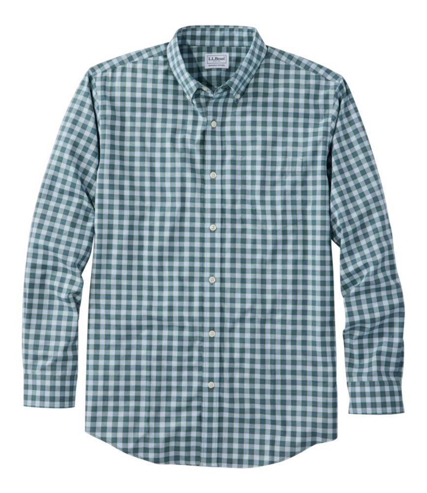 Men's Wrinkle-Free Kennebunk Sport Shirt, Slightly Fitted Check