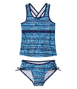 Girls' Tide Surfer Swimsuit, Two-Piece Print