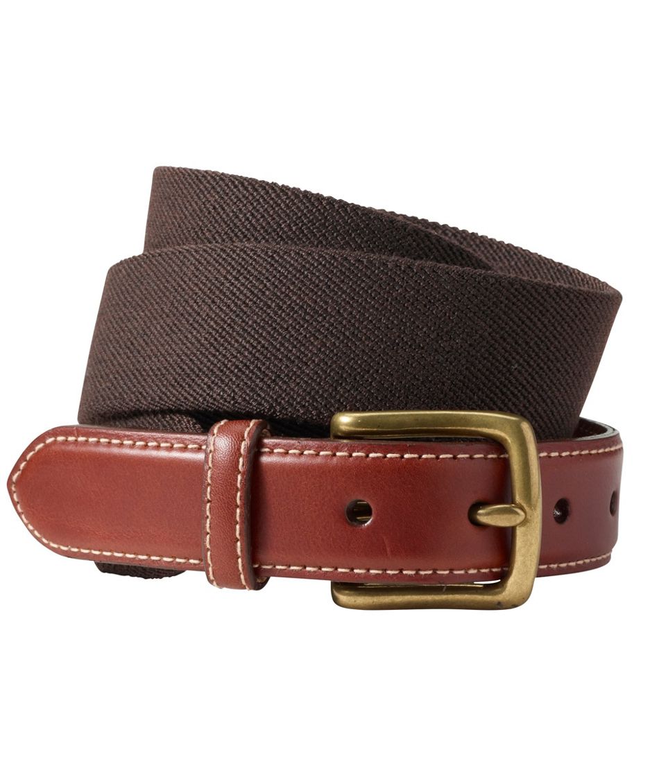 Men's L.L.Bean Essential Leather Belt Brown 42