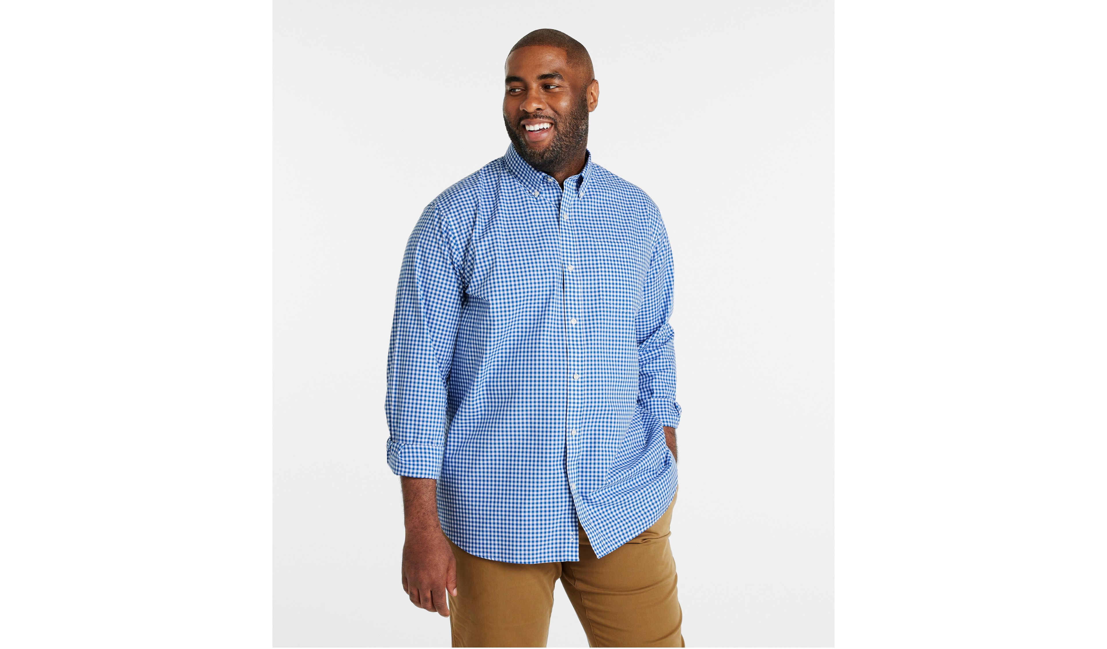Men's Wrinkle-Free Kennebunk Sport Shirt, Traditional Fit, Check