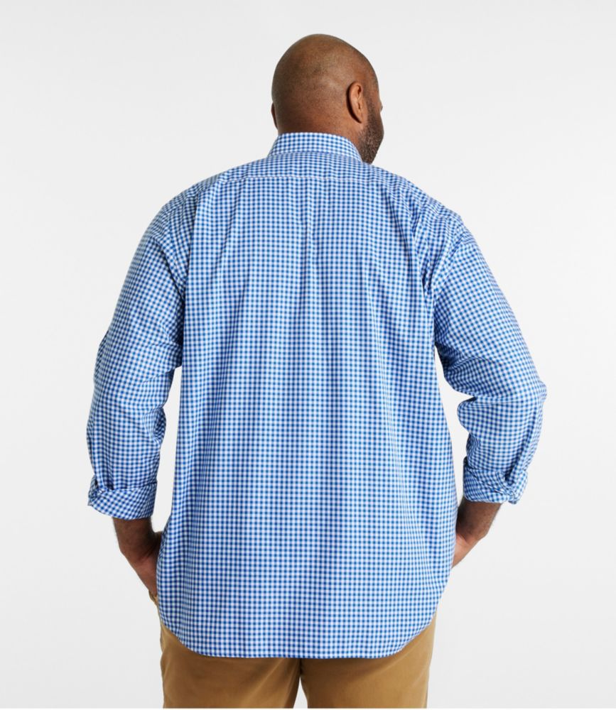 Men's Wrinkle-Free Kennebunk Sport Shirt, Traditional Fit Check, Goldenrod, small image number 5