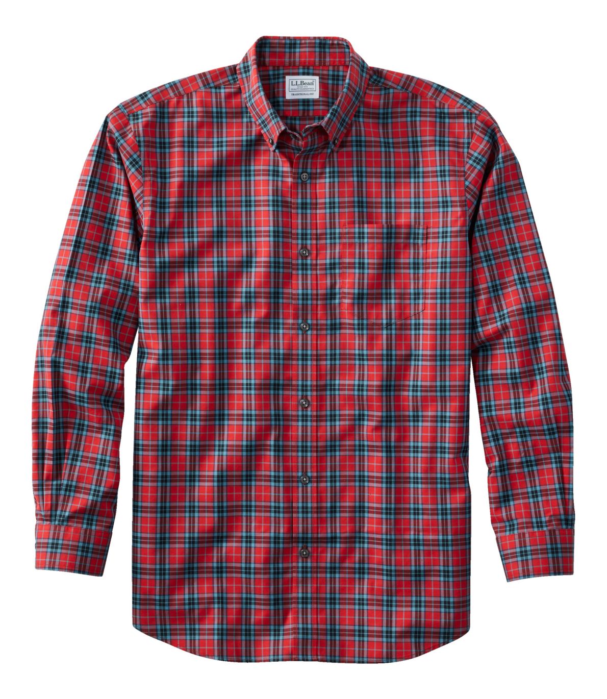 Men's Wrinkle-Free Kennebunk Sport Shirt, Traditional Fit Check