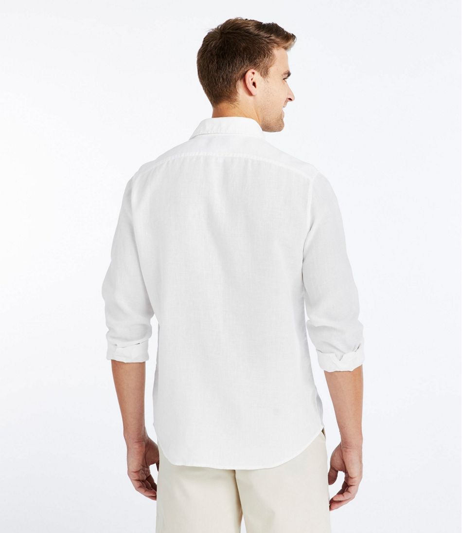 Men's L.L.Bean Linen Shirt, Slightly Fitted Long-Sleeve