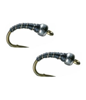 Tungsten Zebra Midge, 2-Pack