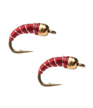 Tungsten Zebra Midge, 2-Pack