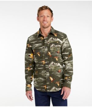 Men's Signature 1933 Chamois Cloth Shirt, Slim Fit, Pattern