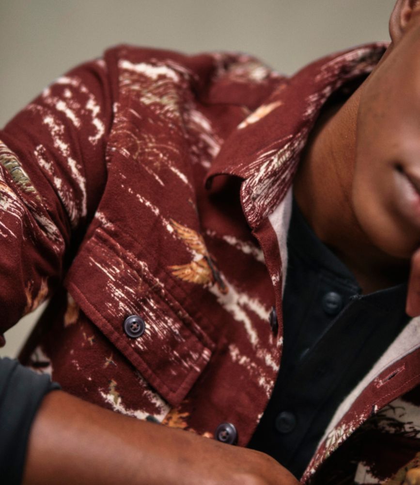 Men's Signature 1933 Chamois Cloth Shirt, Slim Fit, Pattern, Brassy Olive, small image number 9