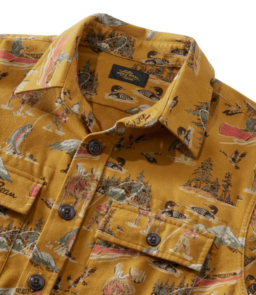 Men's Signature 1933 Chamois Cloth Shirt, Slim Fit, Pattern