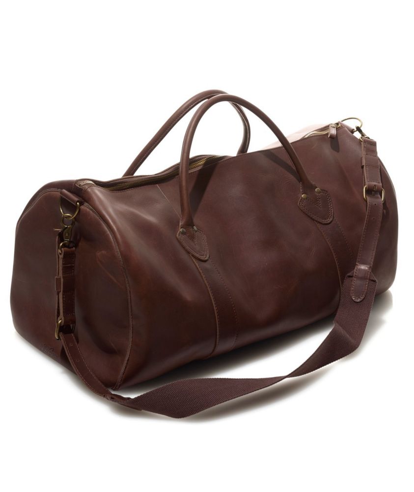 all leather duffle bag