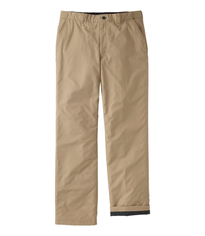 lined chino pants