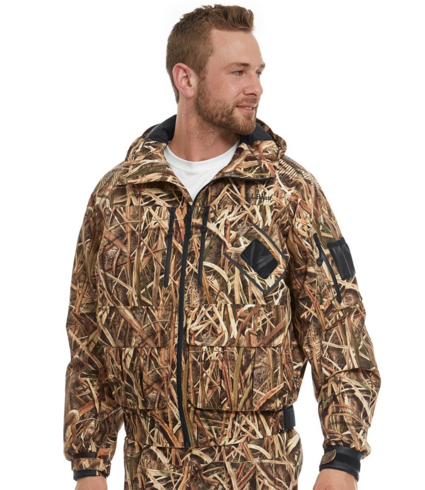 Men's L.L.Bean Waterfowler Pro Jacket, Mossy Oak Shadow Grass Blades, small image number 2