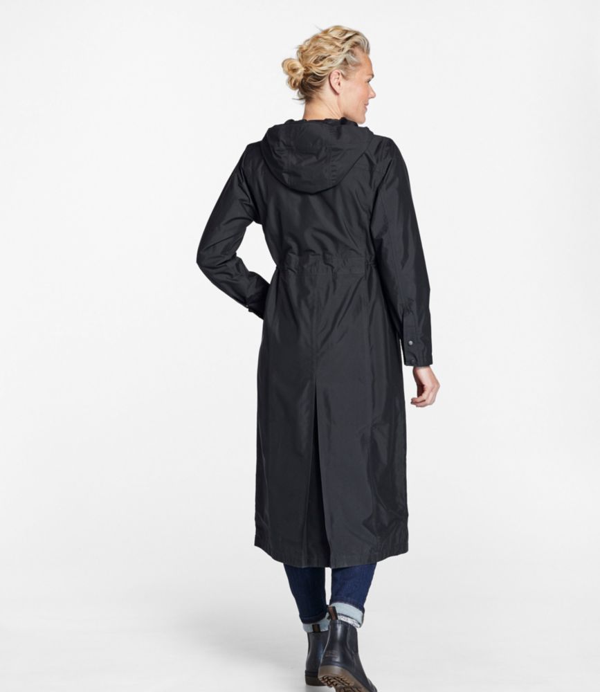 long lined raincoat with hood