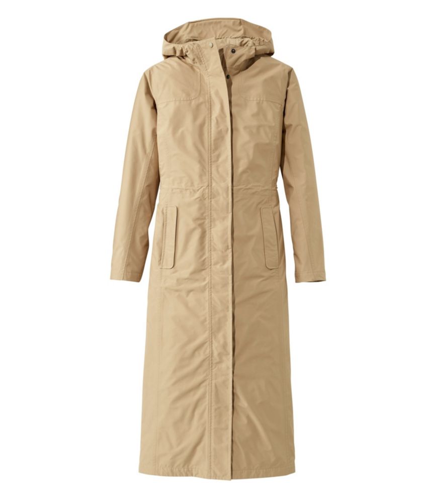 long lined raincoat with hood