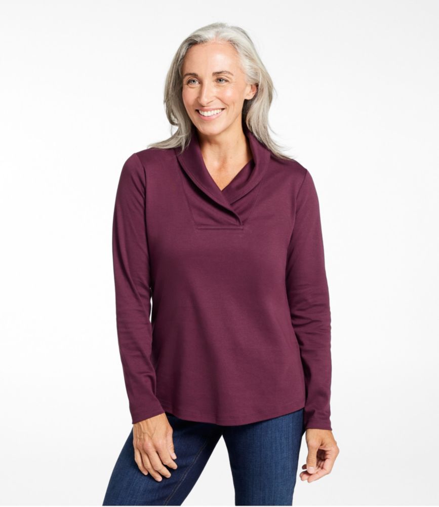 Ll bean cowl neck pullover sale