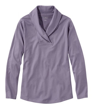 Women's L.L.Bean Pullover, Long-Sleeve Shawl Collar
