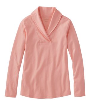 Women's L.L.Bean Pullover, Long-Sleeve Shawl Collar