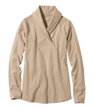 Women's L.L.Bean Pullover, Long-Sleeve Shawl Collar